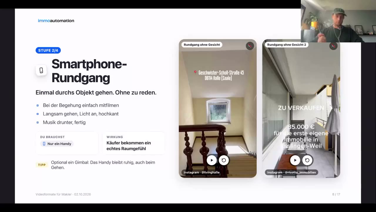 Vorschaubild der Aufzeichnung: Reels und Videos für Makler